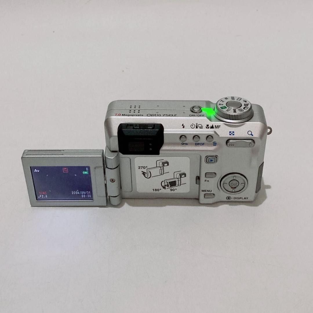 動作品】PENTAX Optio 750Z デジカメ ペンタックス オールドコンデジ