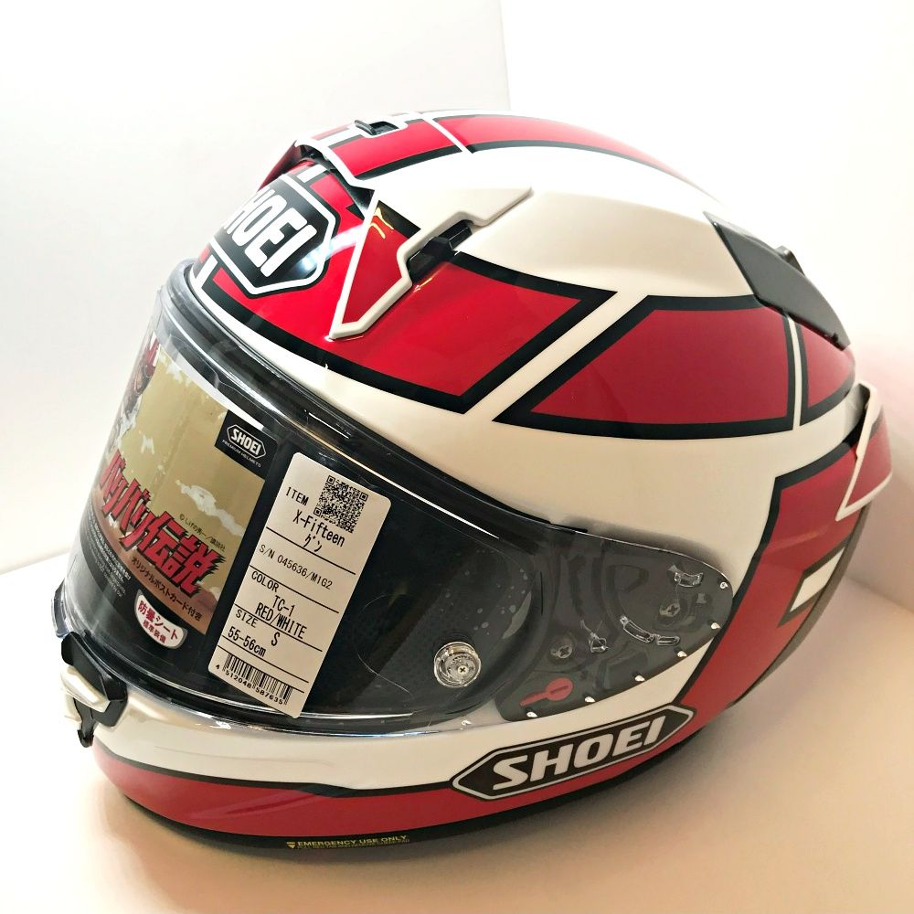 加古川店 スポーツ用品 SHOEI X-Fifteen バリバリ伝説コラボ ヘルメット TC-1 Sサイズ 446