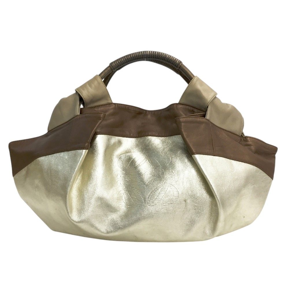 LOEWE ロエベ ナッパアイレ ハンドバッグ ゴールド系 LOEWE ロエベ ナッパアイレ ハンドバッグ ゴールド系