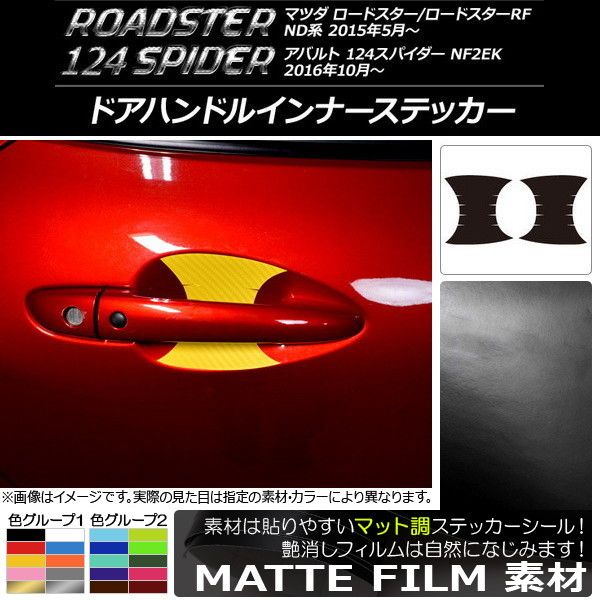 ドアハンドルインナーステッカー マツダ/アバルト ロードスター