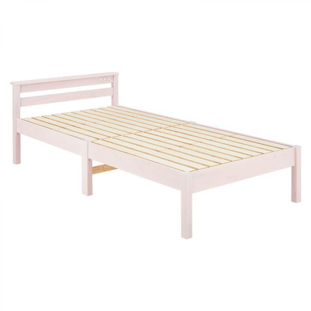 萩原 Hagihara 組立簡単 マットレス付シングルベッド ウォッシュホワイト MB-5151S-WS＋KM-3101S 新生活 一人暮らし デザイン おしゃれ インテリア 家具