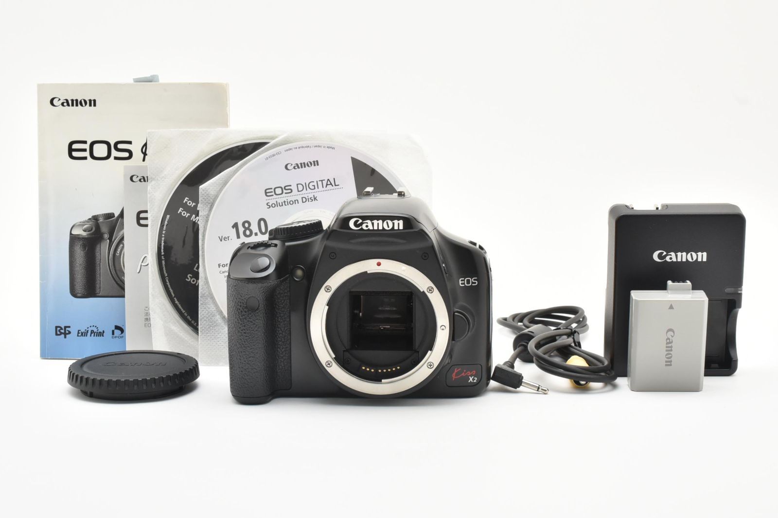 Canon Kissx2 今月中のみの出品になります。 最終お値下げ 返品保証】☆実用品☆ Canon キャノン EOS Kiss X2 ボディ