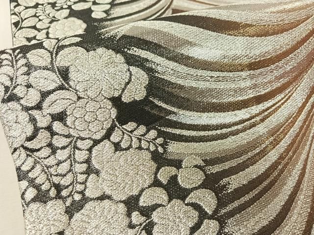 平和屋着物▽両面 両方向 全通柄袋帯 辻が花 金銀糸 正絹 逸品