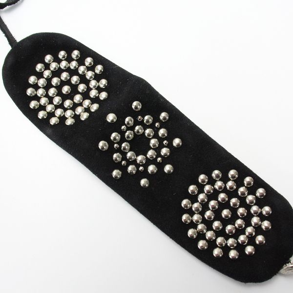 LIMI feu リミフゥ ヨウジヤマモト スタッズモチーフ スウェードレザー