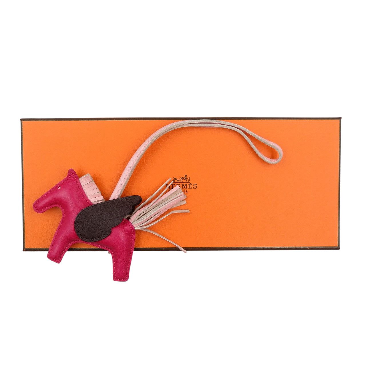 エルメス ロデオ チャーム ペガサス PM ブルーブリュム 中古】 HERMES