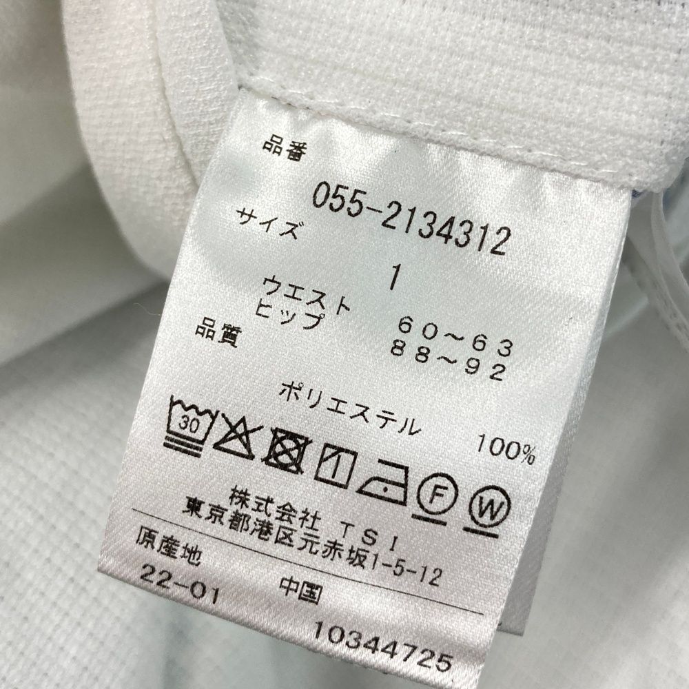 サイズ 1 PEARLY GATES パーリーゲイツ 055-2134312 プリーツ切替 ミドルスカート ロゴ刺繍 ホワイト系 240101528490 ゴルフウェア レディース ストスト WHITEMONARCHHOTEL_COM