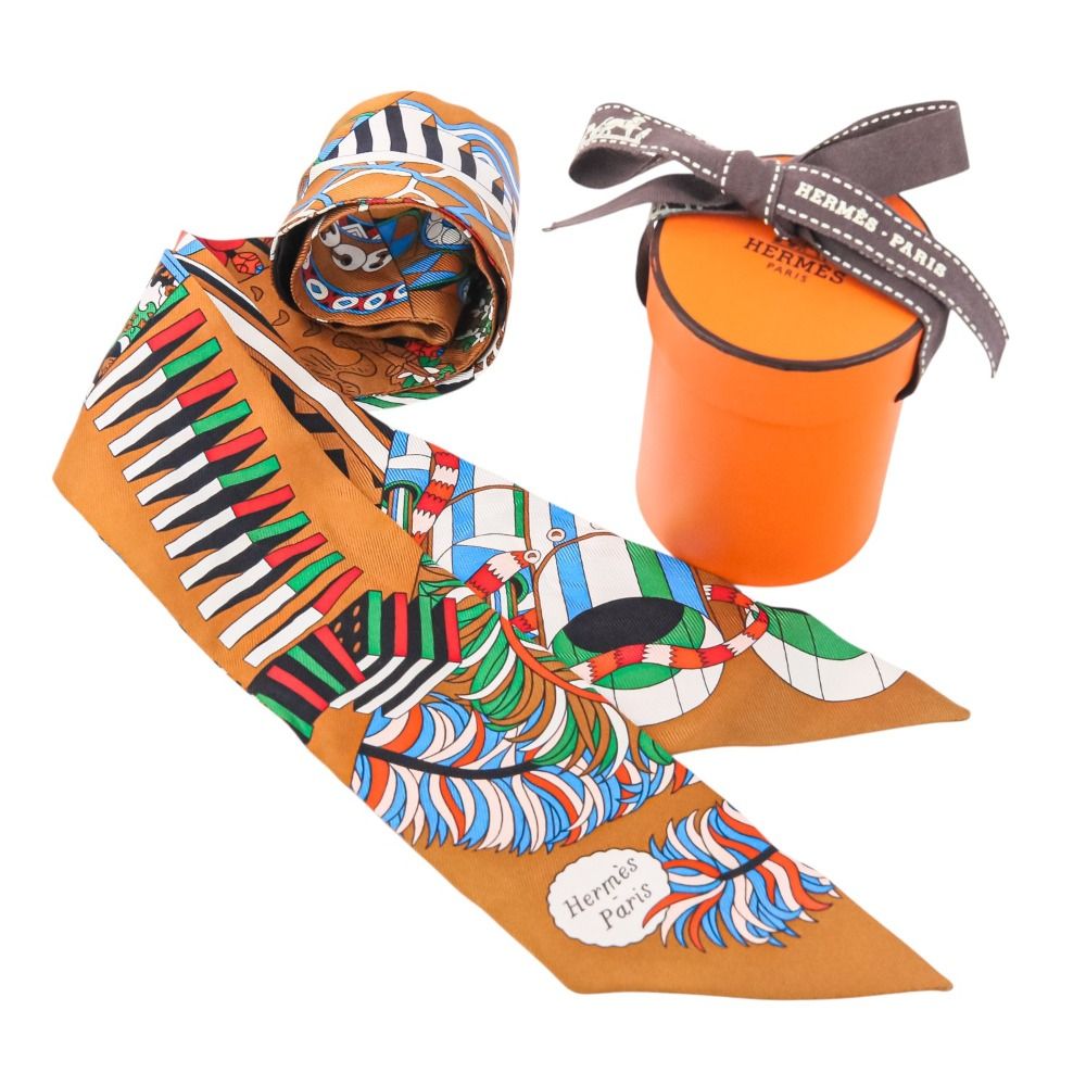 極美品◎HERMES エルメス ツイリー De l'Ombrelle aux Duels 杖傘と決闘