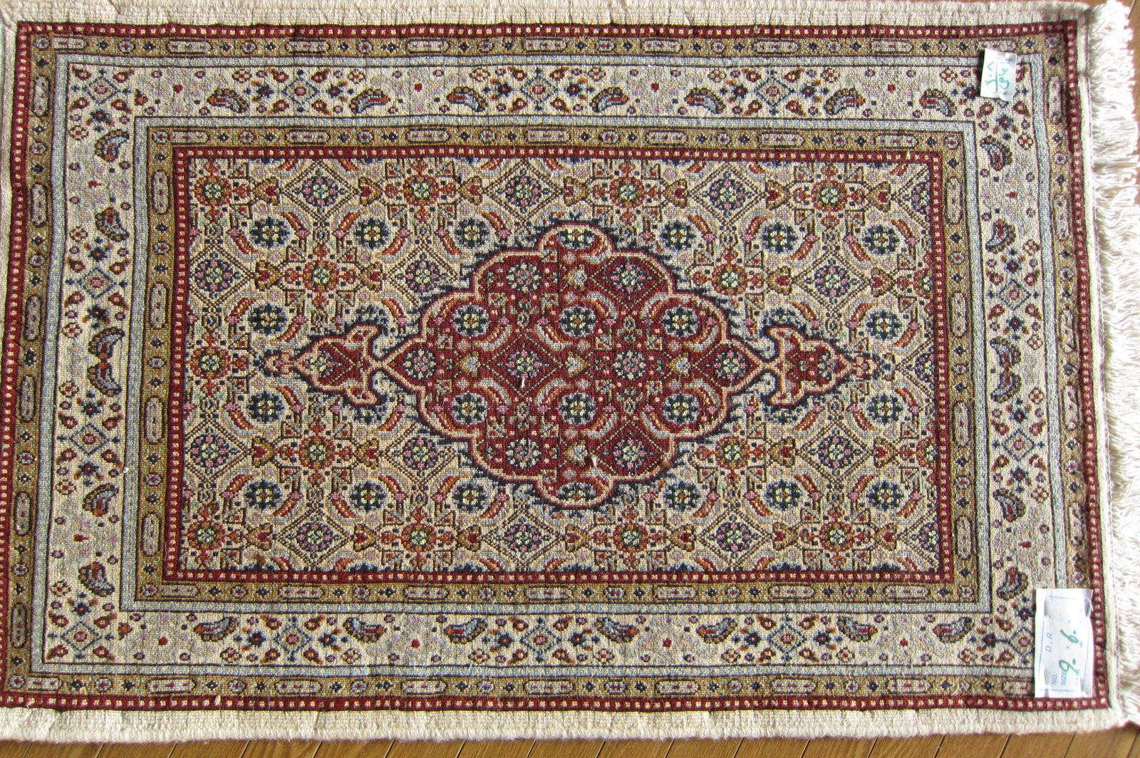 90×60】イラン直輸入☆ムード産ペルシャ絨毯・カーペット・ラグ