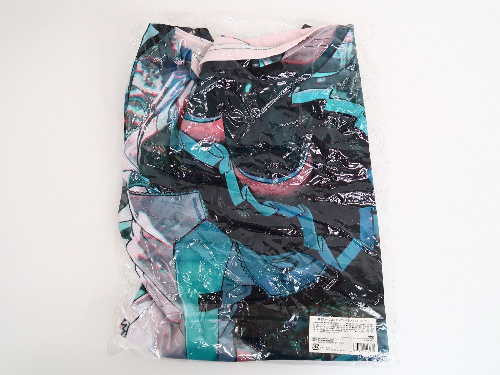 初音ミク・クロニクル フルグラフィックTシャツ ブラック Lサイズ 