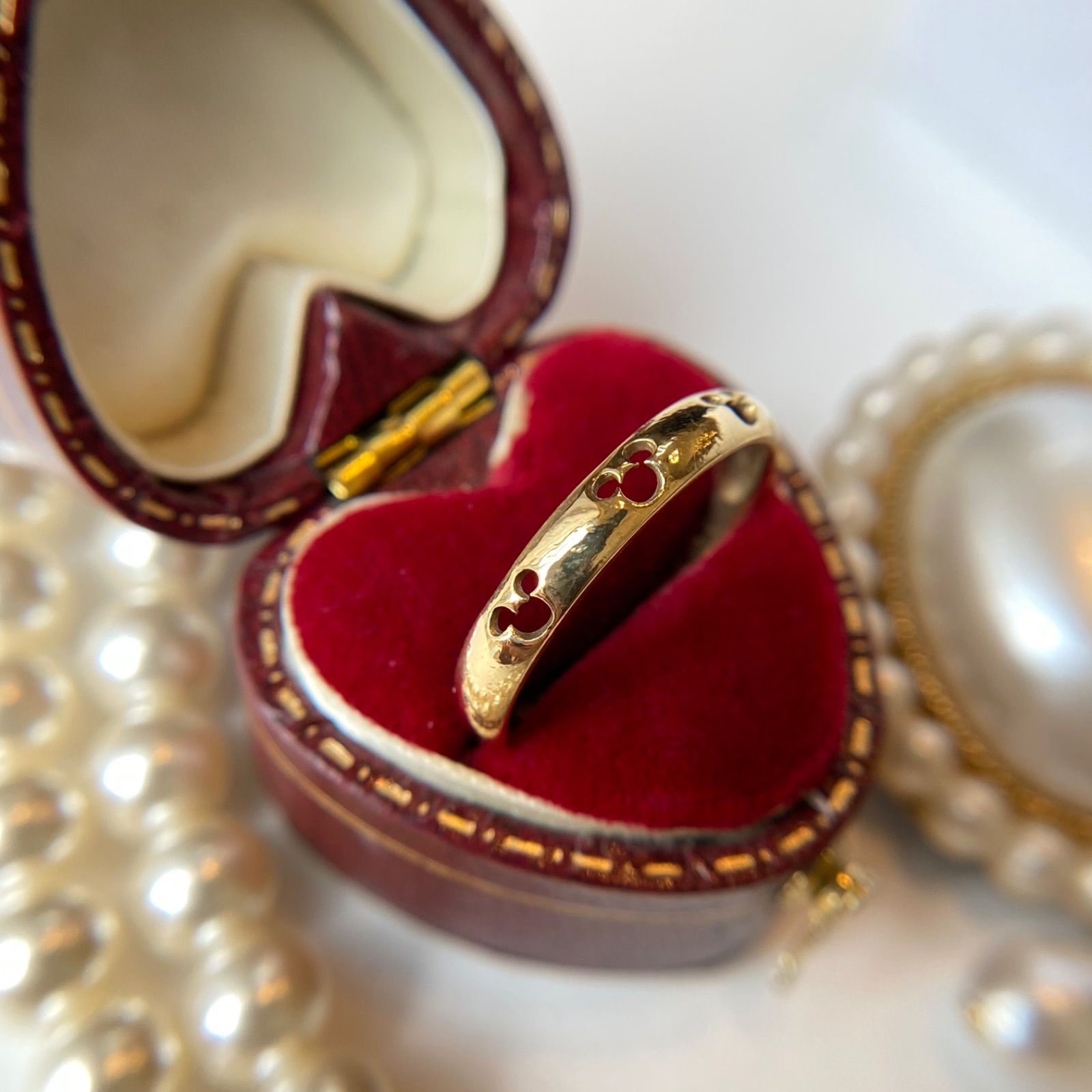 【買取店】K18 公式 ディズニー 透かし 甲丸リング 15号 2.5g 買取店】K18 公式 ディズニー 透かし 甲丸リング 15号 2.5g C1741