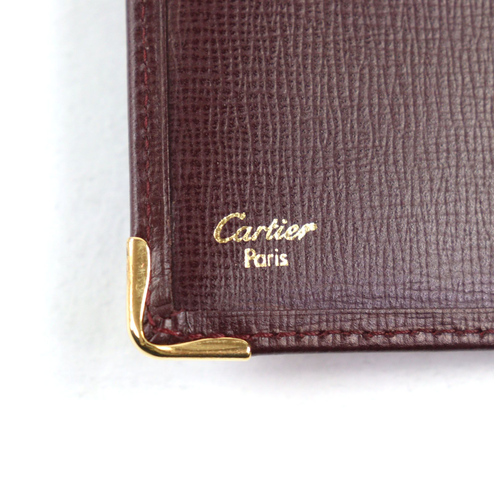 保管品✨カルティエ　Cartier　 二つ折り財布　レザー　 マストライン Cartier カルティエ マストライン レザー 二つ折り 財布
