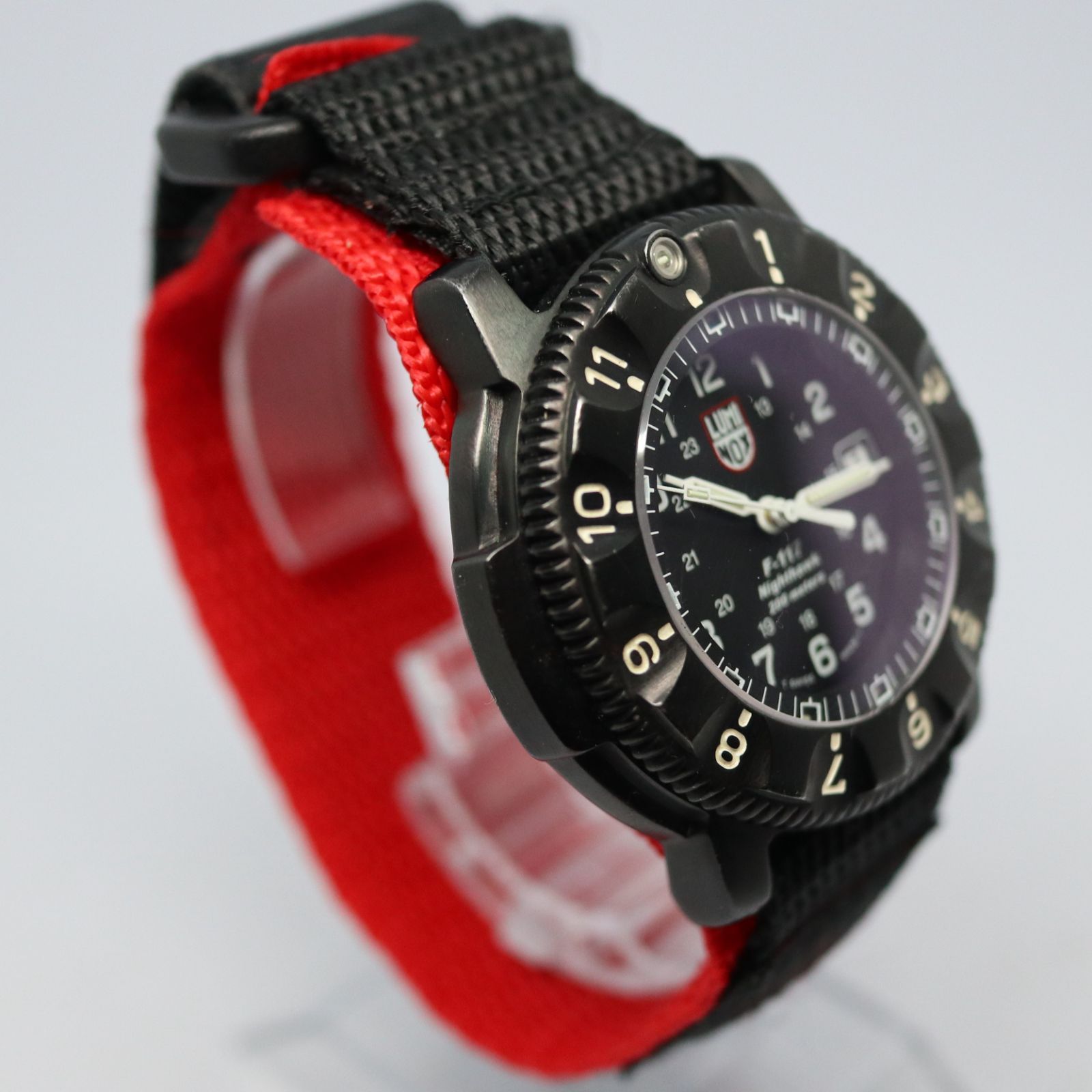 【稼働品】LUMINOX ルミノックス ヴィンテージ 3400 NIGHTHAWK ナイトホーク F-117 USAF STEALTH ブラック ステンレス 希少品