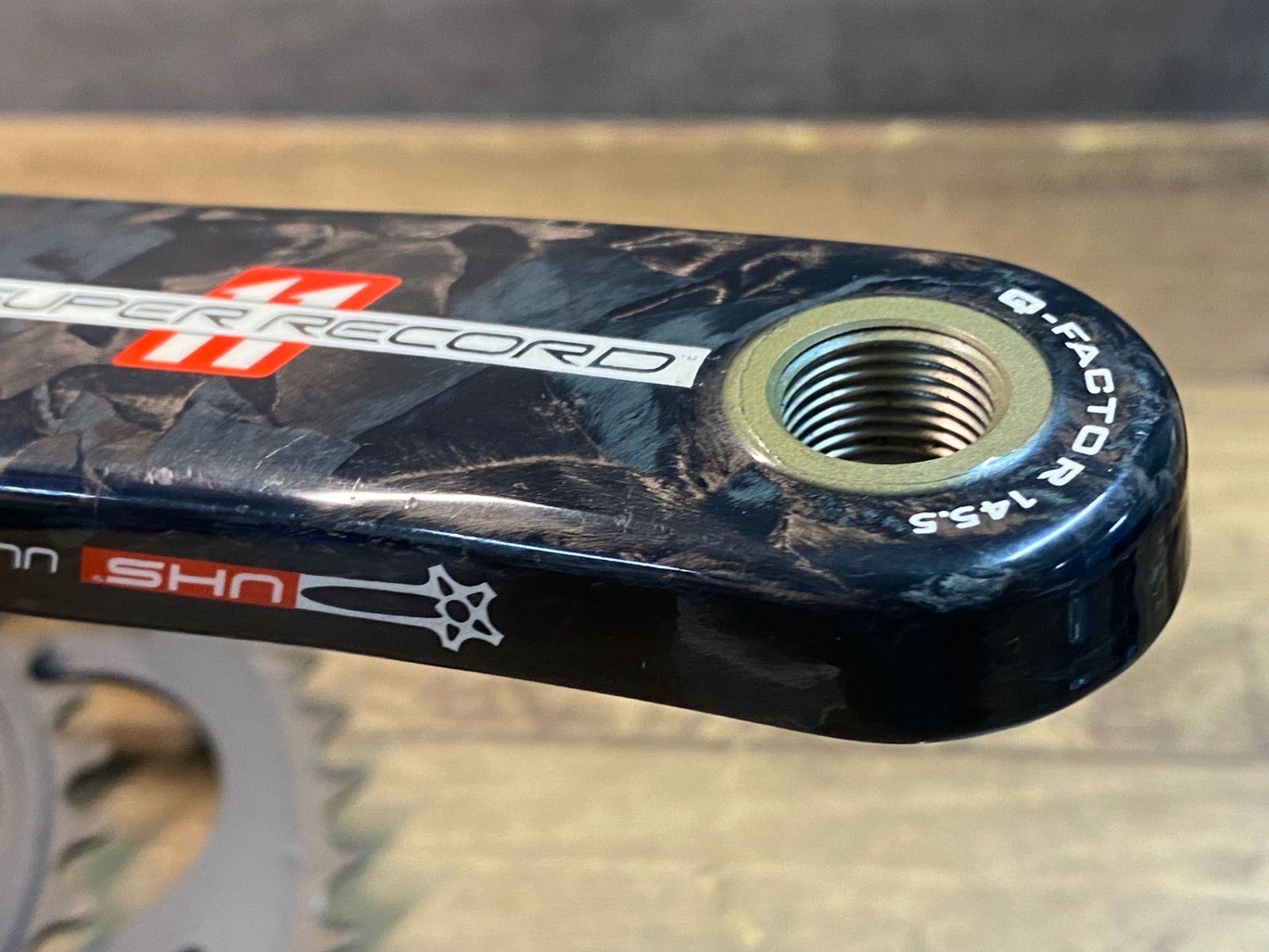 JJ135 カンパニョーロ CAMPAGNOLO スーパーレコード SUPERRECORD クランクセット 11S 前期型 5アーム 170mm 50|34T DECORATOM_COM_BR