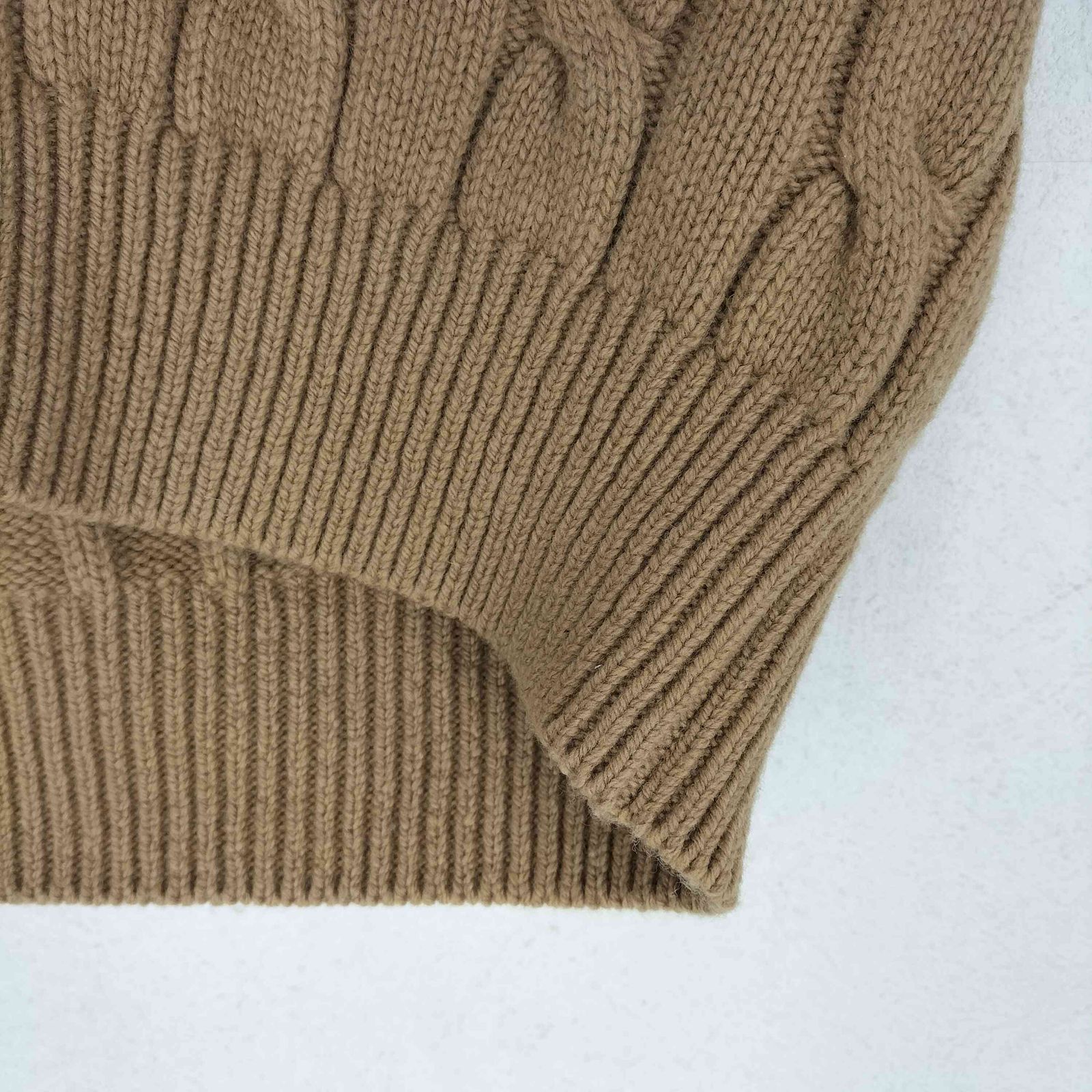 スローン SLOANE 23AW 5Gケーブル ライン Vネックカーディガン
