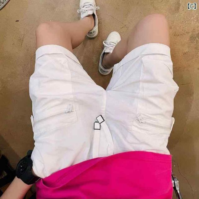 [3XL]メンズ  服  シンプル ファッション オシャレ 大人 かっこいい 大きいサイズ ストリート 紳士服 夏 カジュアル パンツ 速乾 ファッション ワークウェア ハーフ ビッグ ポケット