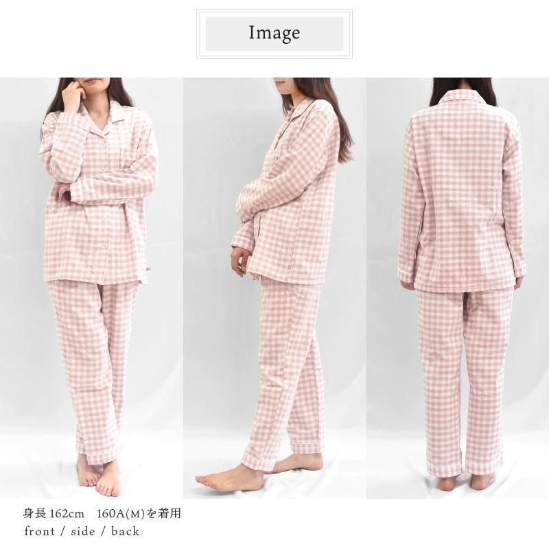 日本製 今治タオル 綿100％ガーゼ＆パイル婦人パジャマ 無地