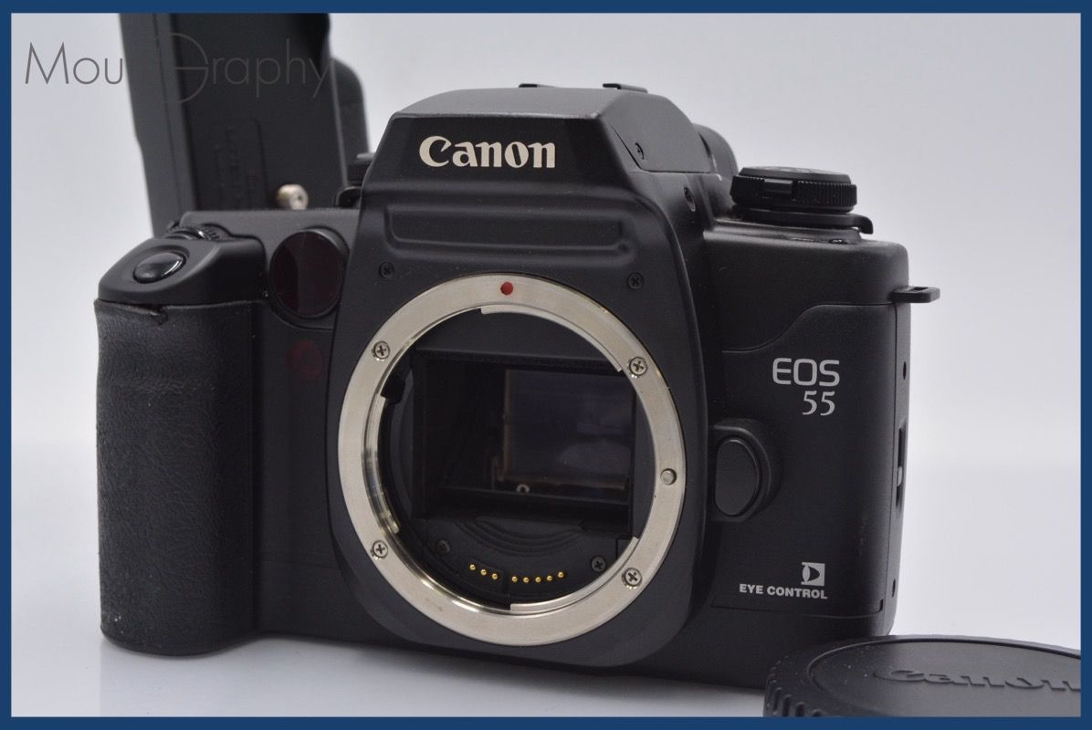 CANON EOS55 35mmフイルムカメラ　バッテリーパック付き EOS55 - キヤノンカメラミュージアム