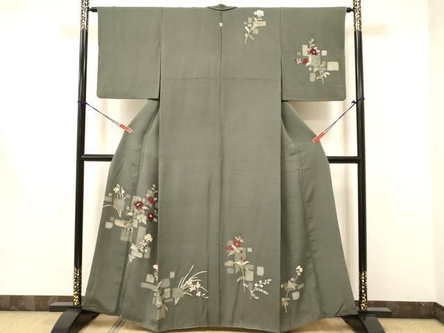 平和屋着物▽訪問着 手描き 童子遊び 正絹 逸品 未使用