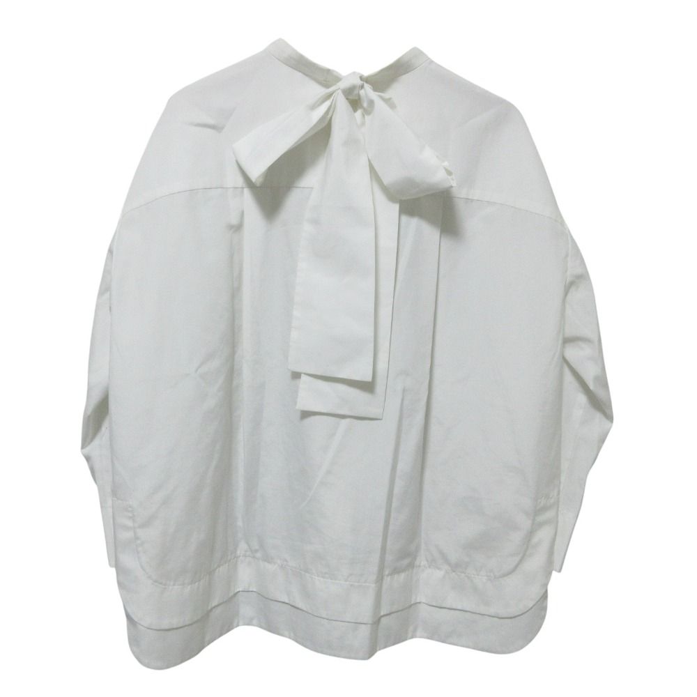 【美品】ヨリ yori バックリボンブラウス 長袖シャツ ポリエステル 良品 yori ヨリ バックリボン ロングスリーブ ブラウス シャツ
