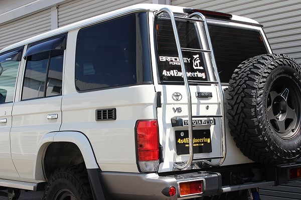 ランクル70 リアラダー ステンレス製 4x4エンジニアリング リアラダー トヨタ ランドクルーザー70 7