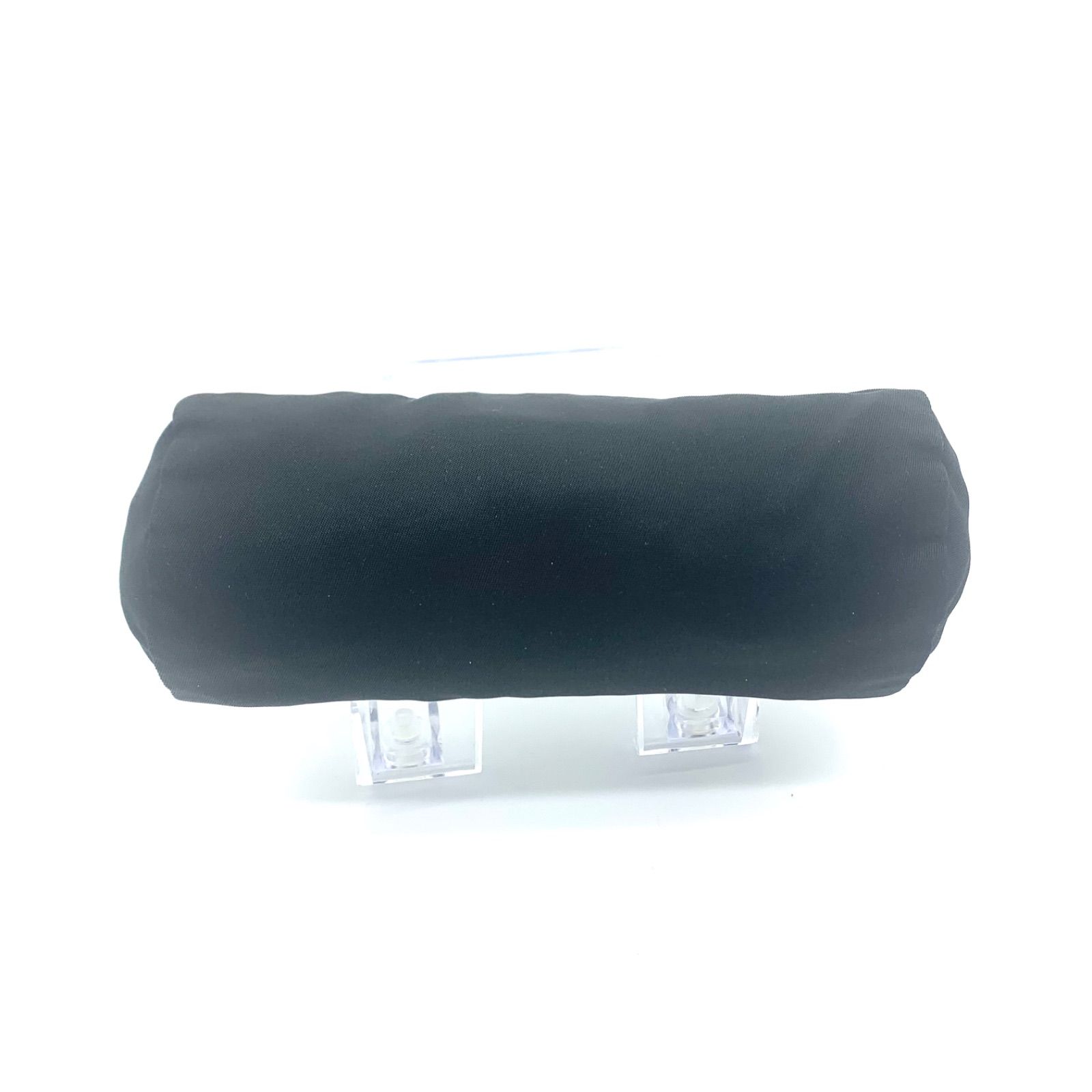 PRADA ナイロン ミニ ポーチ 小物入れ 三角ロゴ シルバー金具 化粧