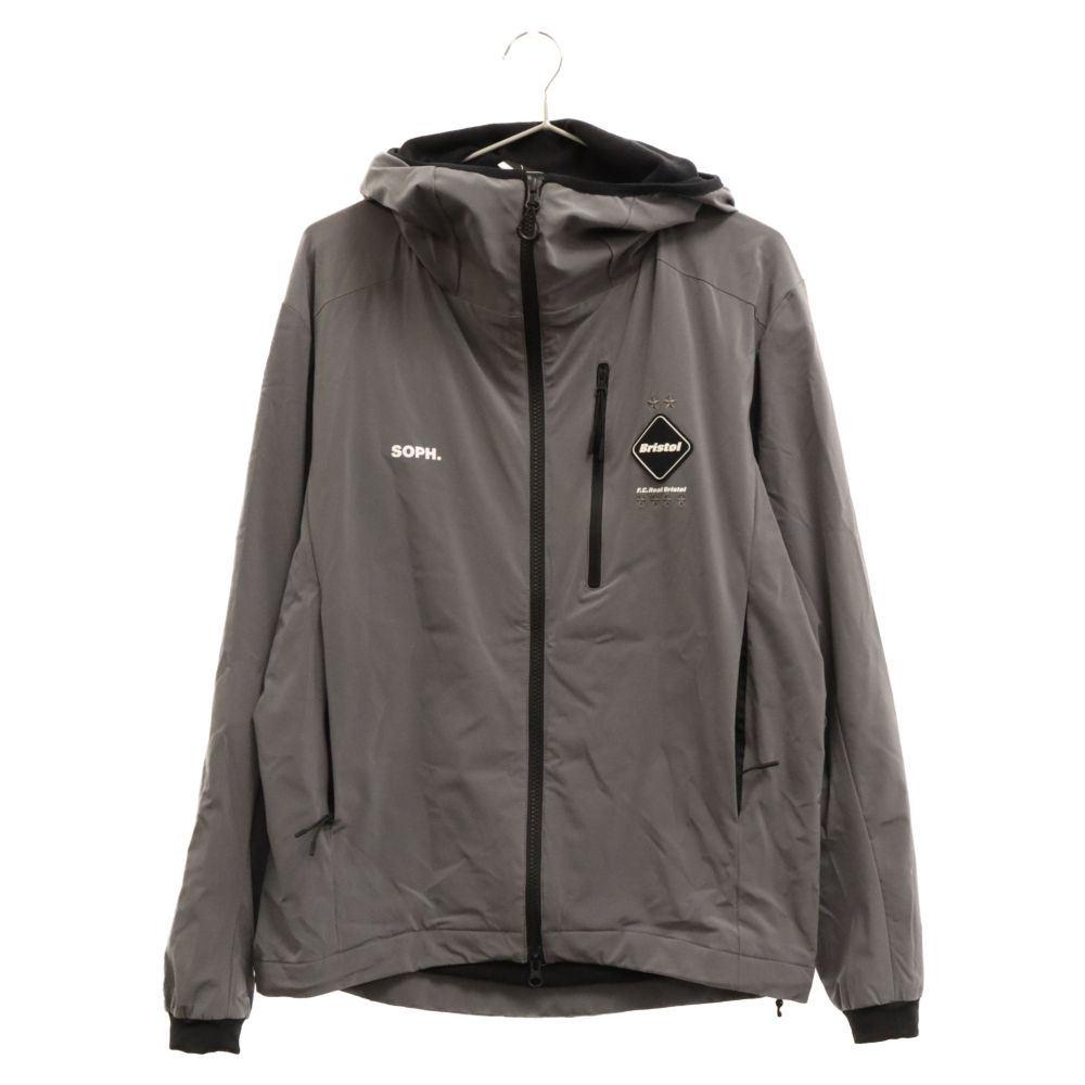 F.C.R.B (エフシーアールビー) 19AW LYCRA HOODED BLOUSON ライクラ フーデット ブルゾンジャケット ナイロンパンツ  グレー セットアップ FCRB-192053/FCRB-192054