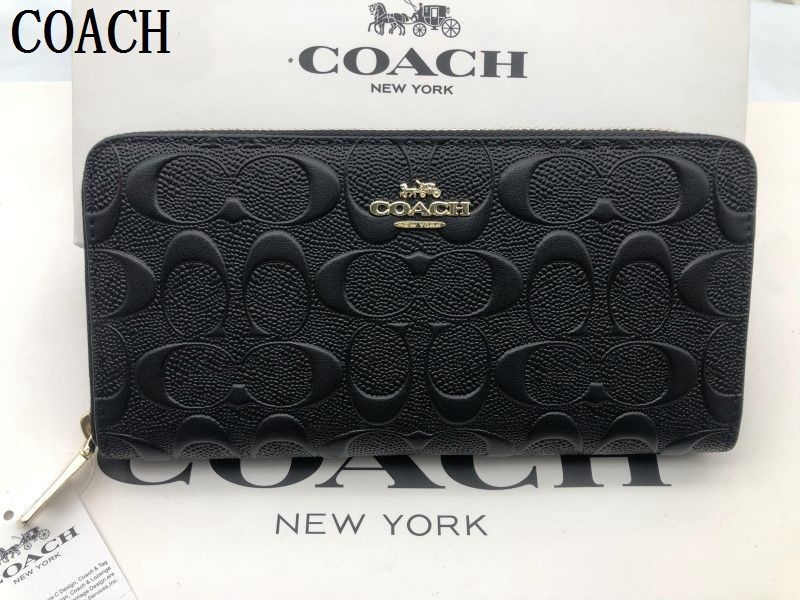 コーチ 長財布 COACH 財布 シグネチャー アコーディオンラウンドジップウォレット財布 贈り物106C F53834新品未使用  E20