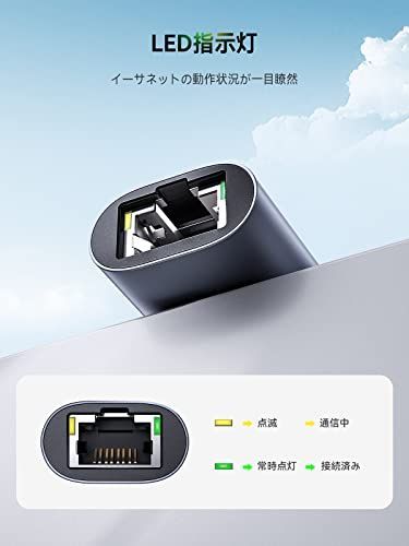 【特価商品】QUUGE 有線LANアダプター 2.5Gbps 超高速通信 USB LAN変換アダプター 2500Mbps USB3.0 RJ45 変換  一発認識 10/100/1000/2500Mbps超高速 イーサネットアダプタ USB ギガビット 2.5G