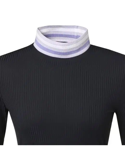 W.ANGLE ワイドアングル レディース ニット ネック リブ 長袖Tシャツ ネイビー 90 95 100 105