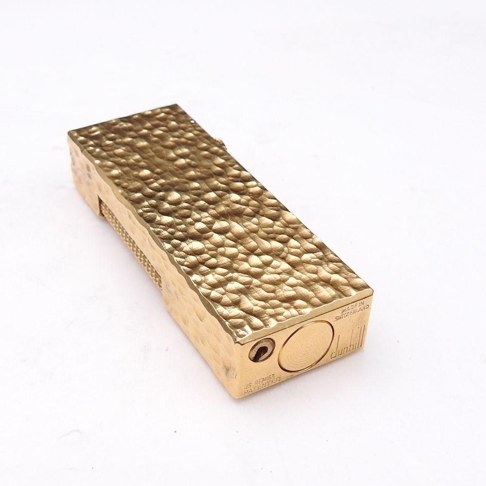 着火未 ダンヒル dunhill ローラーガスライター ゴールド 柄物 現状 WWW_KANDAIZUMI_COM