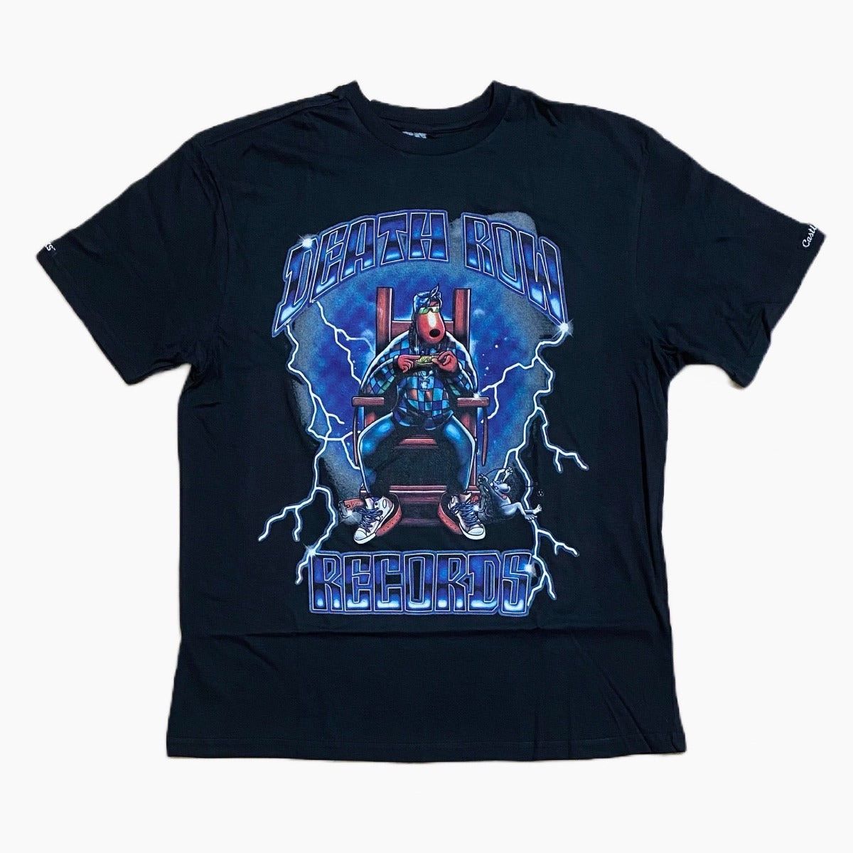レア︎ Snoop Dogg x Death Row Records Official T-Shirts (Blue Logo) ︎ XLサイズ Tシャツ 限定Rap Tee