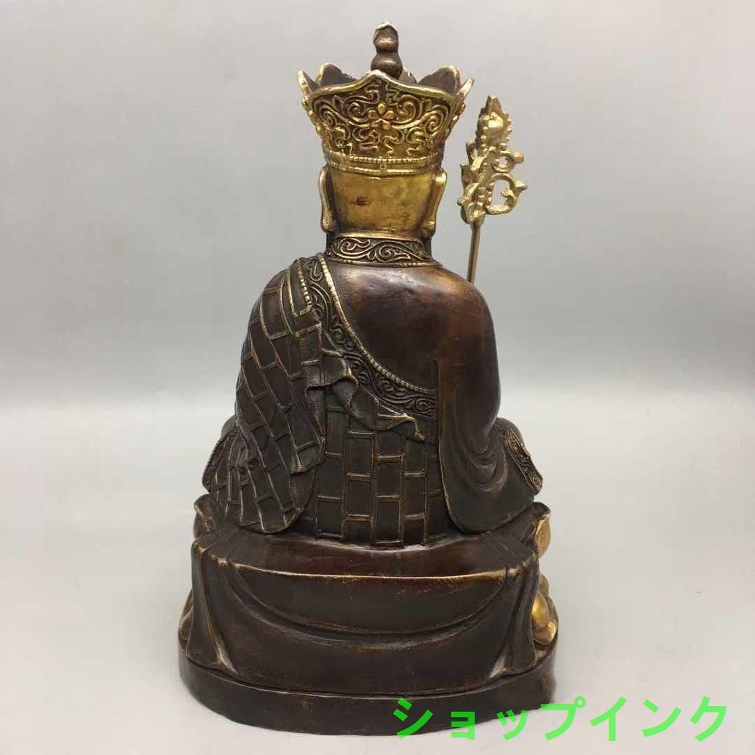 仏教美術  仏像  地蔵王仏像 銅製 銅器  工芸品 美術品 置物 銅製 仏像 地蔵王菩薩仏像 応接間仏間 家庭用 室内 奉納 工芸品