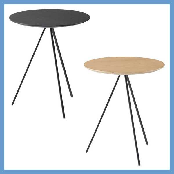 とブラックアイアンレッグのサイドテーブル W45×D45×H51.5cm