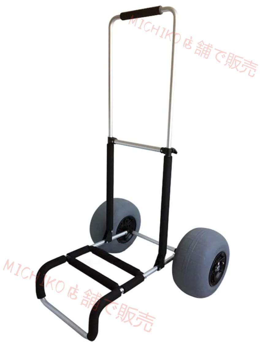 12inバルーンタイヤ付き折りたたみ式ビーチトロリー