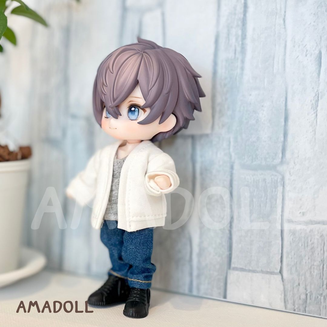 オビツ11 服 セット 靴 黒 男の子 ねんどろいどどーる 可 1/12