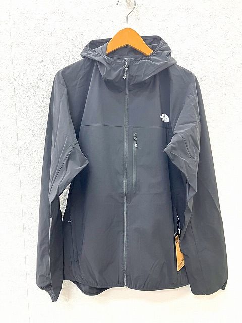 ザノースフェイス THE NORTH FACE Mountain Softshell Hoodie 薄手パーカ XL 黒 NP22401 アウトドア マウンテン ジャケット