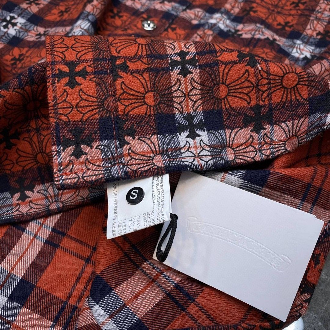 本日限定特価】Chrome Hearts メンズ シャツ フルクロス 刺繍