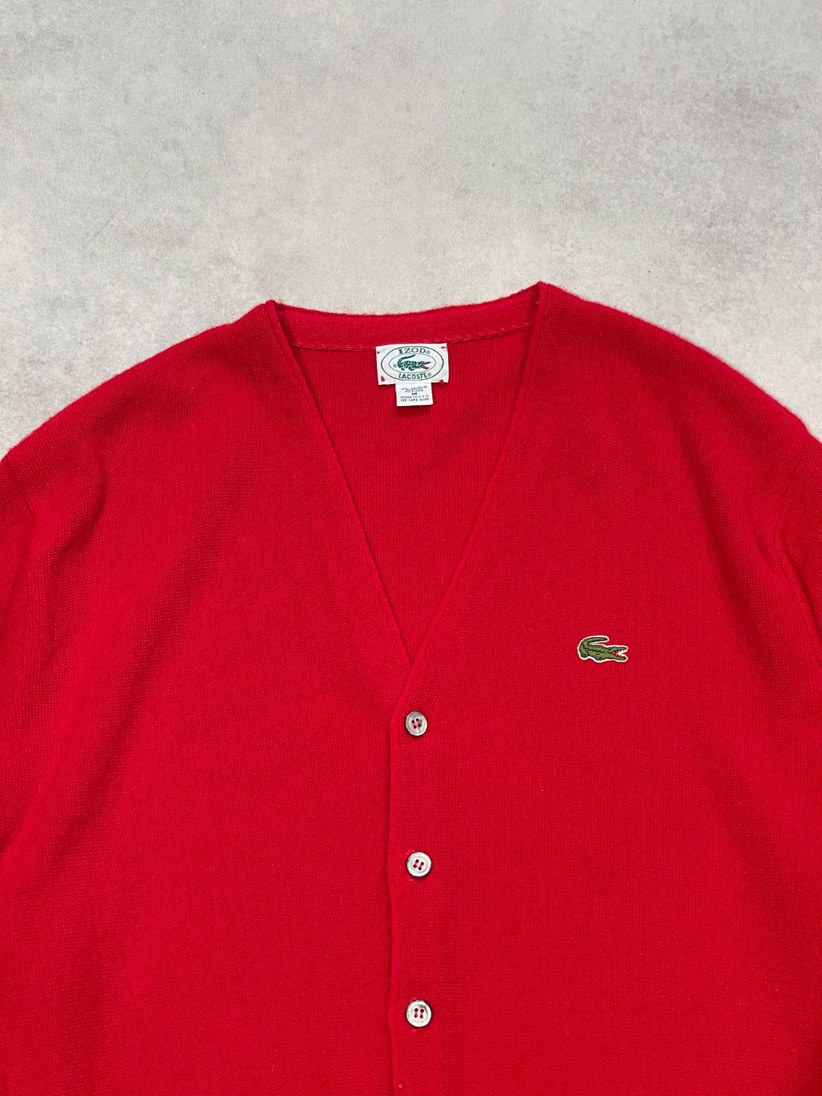 LACOSTE / 80年代 USA製 】 IZOD ラコステ アクリルカーディガン