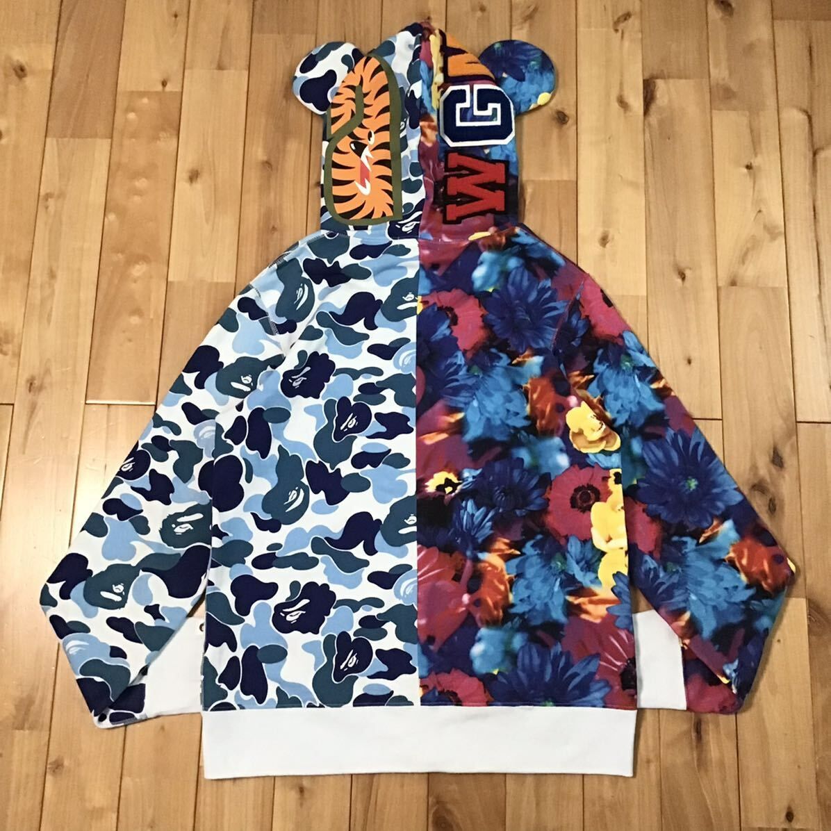 Mika Ninagawa BE@R シャーク パーカー Lサイズ shark full zip hoodie a bathing ape BAPE ABC camo エイプ ベイプ 蜷川実花