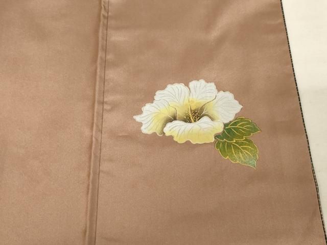 平和屋着物○本場大島紬 花 ワンポイント ロング丈 正絹 逸品