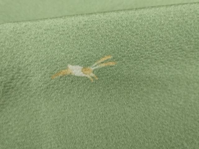 平和屋着物○上質な小紋 兎 うさぎ ほたる暈し 正絹 逸品 未使用