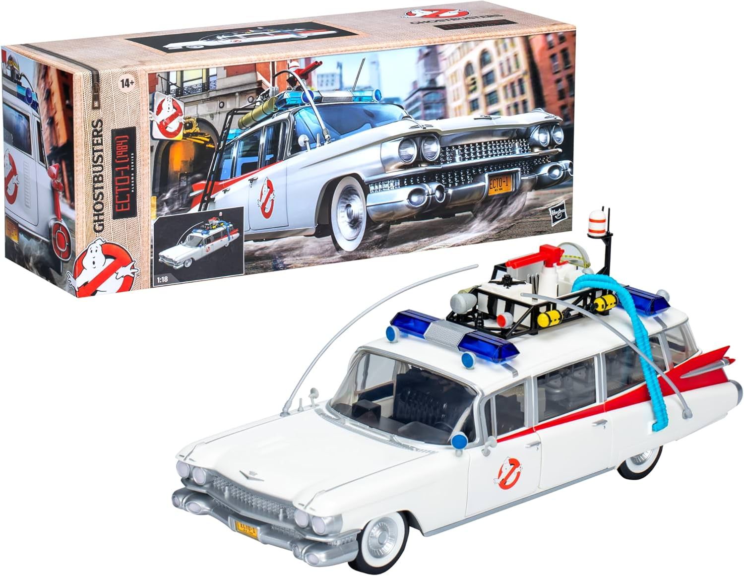 モデルカー ゴーストバスターズ プラズマシリーズ ECTO-1 1984 ハズブロ 精巧ディテール 並行輸入品