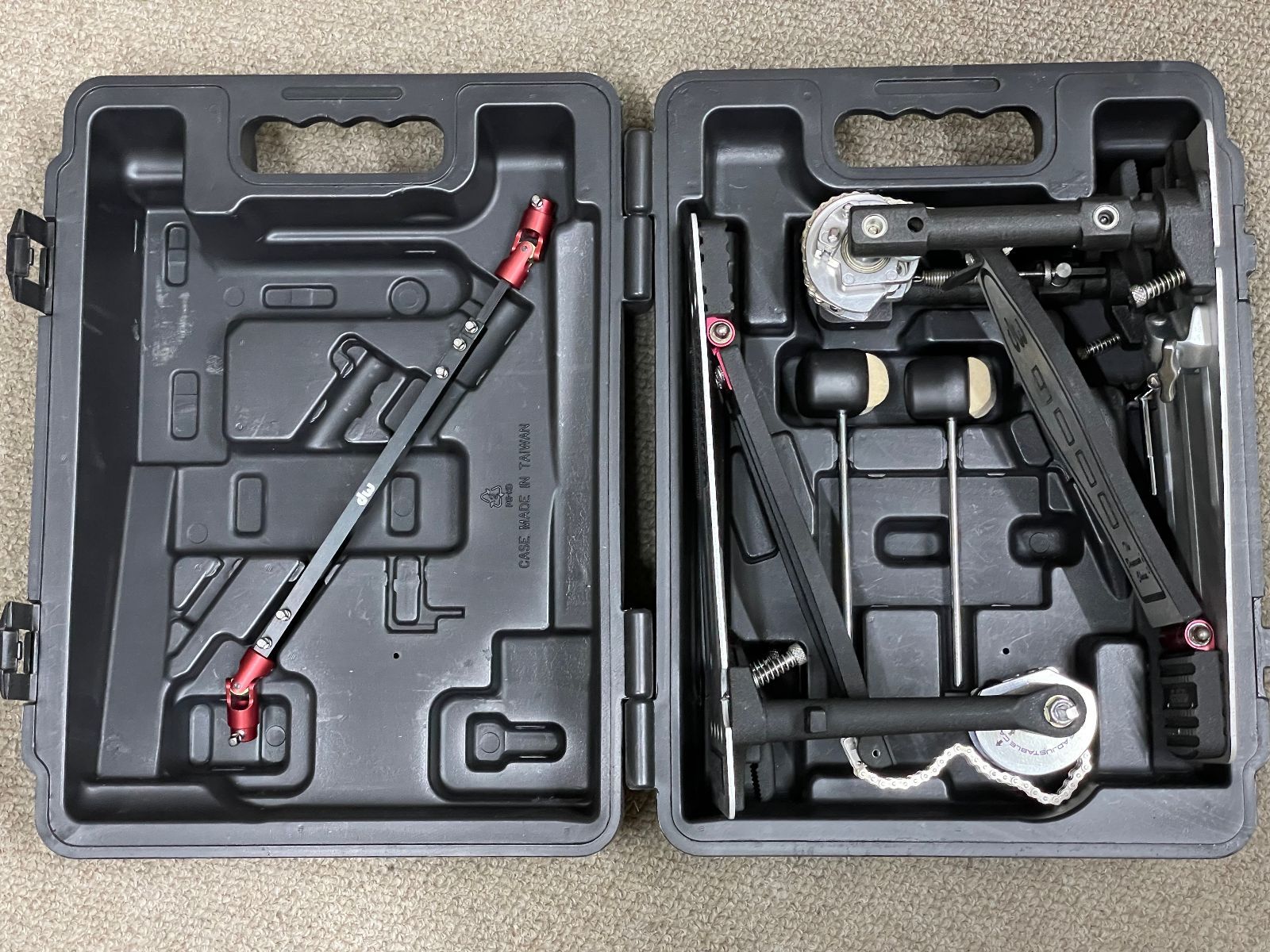 全品無料。 DW 9002 旧モデル ツインペダル 機能良好 品質保証で、高速配送！