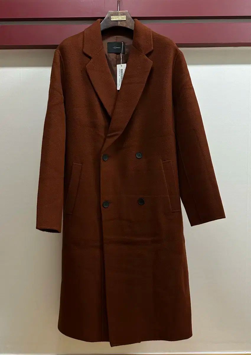 ILCORSO イルコルソ IlCorso 茶色 ダブルコート 105 サイズ