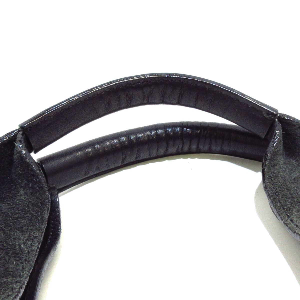 EPOCA(エポカ) ハンドバッグ - 黒×グレー 型押し レザー×スエード