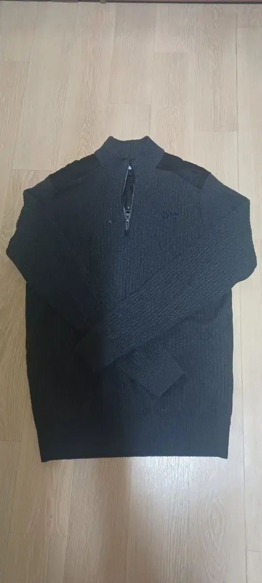 PXGゴルフウェア メンズ ハーフネック ニット L ダークグレー