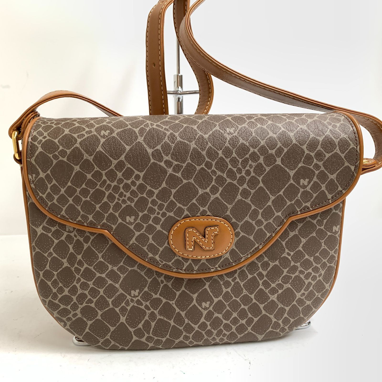 f001 C2 良品 ニナリッチ NINA RICCI ジラフ柄/キリン柄