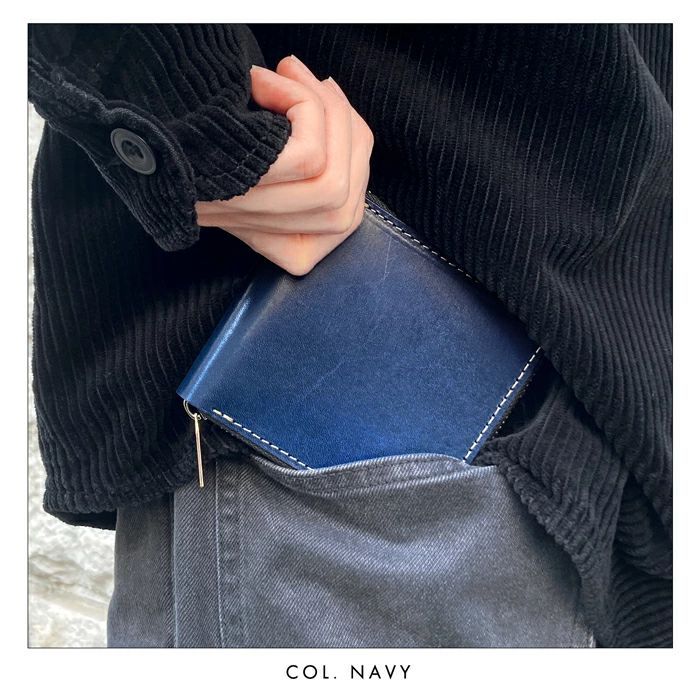 2つ折り財布 メンズ 革 こだわり親父 二つ折り財布 栃木レザー