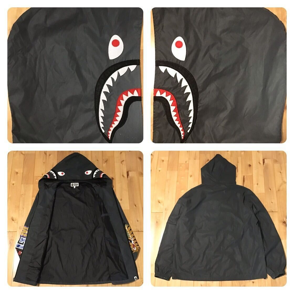 ☆2XL☆ リフレクター シャーク パーカー ジャケット a bathing