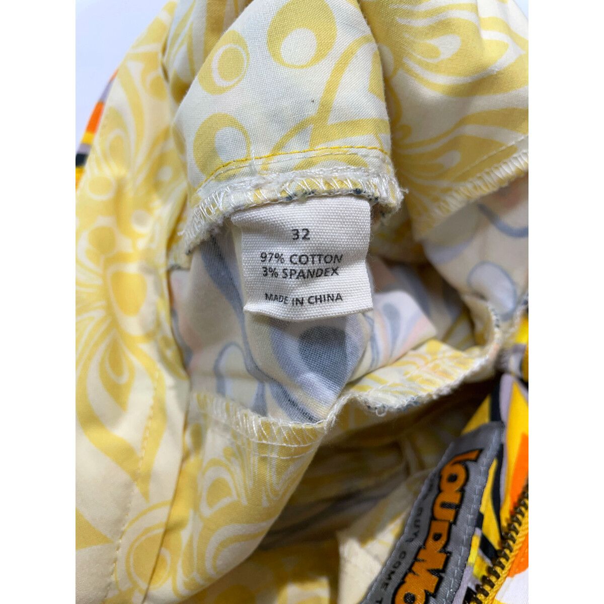 新発売 中古 黄 32インチ ハーフパンツ LOUDMOUTH ラウドマウス メンズ ウエア